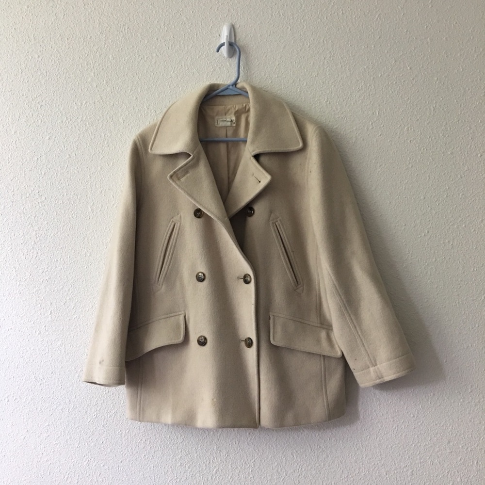 J.Crew Pea Coat Wool Cashmere blend - Picture 2 of 8